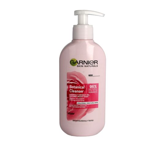 Garnier Botanical Cleanser Soothing Creamy Wash – łagodzący kremowy żel Woda Różana (200 ml)