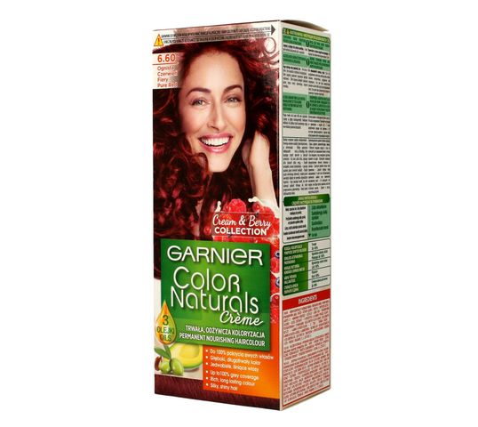 Garnier Color Naturals Creme farba do włosów nr 6.60 Ognista Czerwień