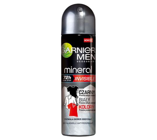 Garnier Mineral Men 72h Neutralizer dezodorant w sprayu dla mężczyzn (150 ml)
