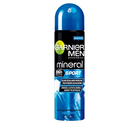 Garnier Mineral Men 96h Sport dezodorant w sprayu dla mężczyzn (150 ml)