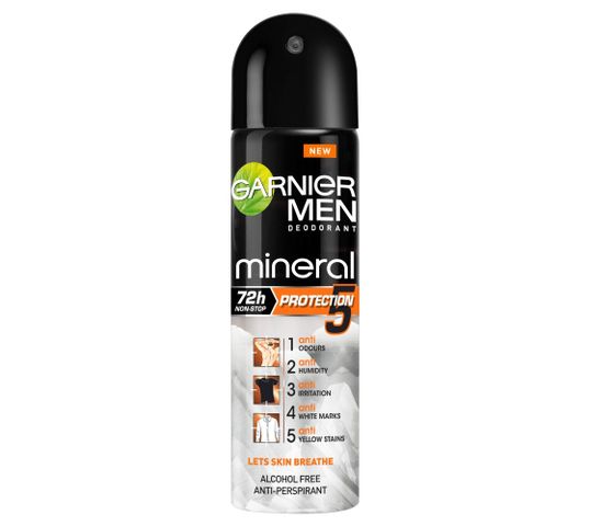 Garnier Mineral Men Protection 5 dezodorant w sprayu męski 150 ml