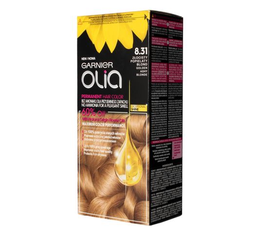 Garnier Olia Farba do włosów nr 8.31 Złocisty Popielaty Blond