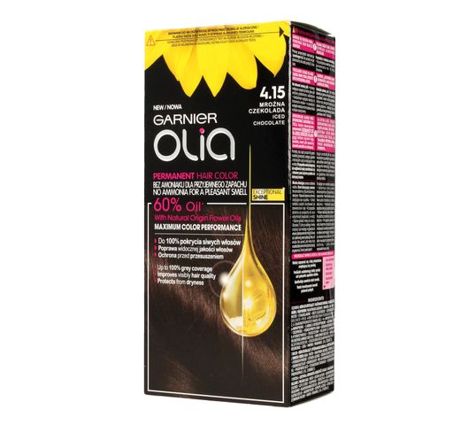 Garnier Olia farba do włosów nr 4.15 Mroźna Czekolada