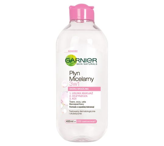 Garnier Skin Naturals płyn micelarny do cery wrażliwej 3w1 (400 ml)