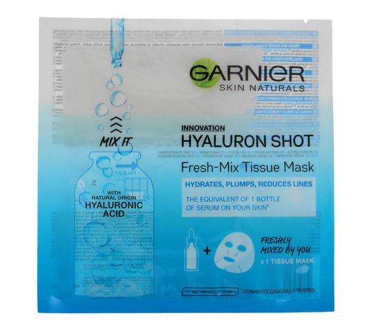 Garnier Skin Naturals Tissue Mask maska na tkaninie Hyaluron Shot 33 g