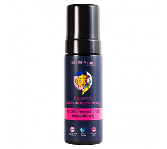 Gift Of Nature – Delikatna Pianka do mycia twarzy do cery naczynkowej (170 ml)