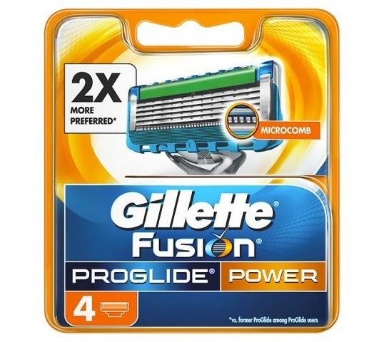 Gillette Fusion Proglide Power wymienne ostrza do maszynki do golenia 4szt