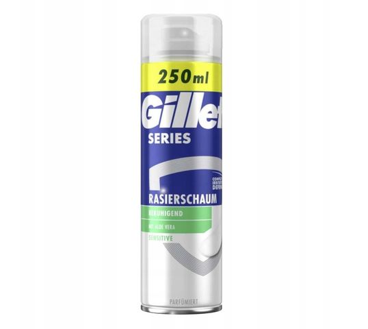 Gillette Series Sensitive łagodząca pianka do golenia z aloesem 250ml
