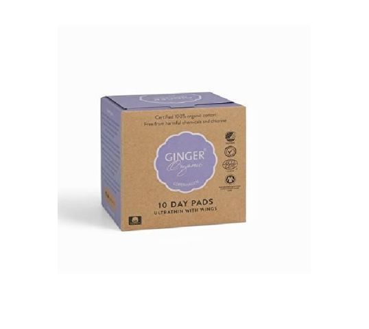 Ginger Organic Podpaski na dzień (10 szt.)