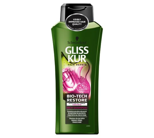 Gliss Kur Bio-Tech Restore szampon do włosów delikatnych i podatnych na zniszczenia 400ml