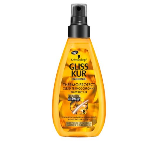 Gliss Kur olejek do włosów delikatnych termoochronny w sprayu 150 ml