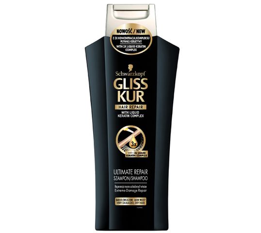 Gliss Kur Ultimate Repair szampon do włosów zniszczonych regenerujący 400 ml