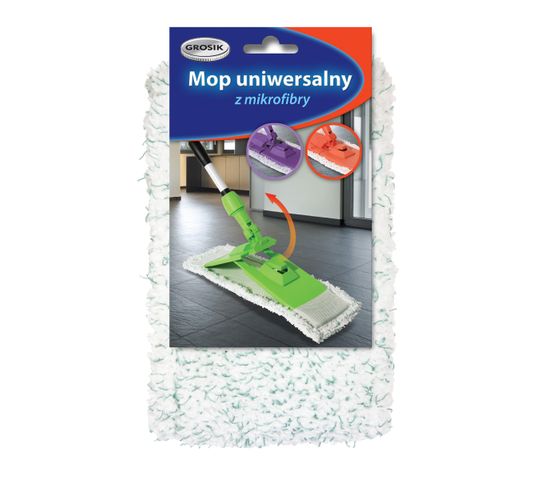 Grosik mop uniwersalny jednostronny z mikrofibry - wkład 1 szt.
