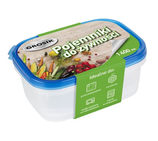 Grosik Pojemniki na żywność 1400ml  2szt
