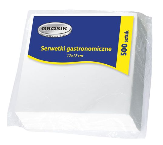 Grosik Serwetki gastronomiczne gładkie 17x17cm 1op.-500 szt.