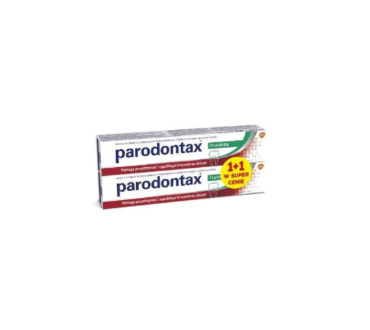 Parodontax  Zestaw Fluoride Pasta do zębów 75ml 1+1 gratis (1 szt.)