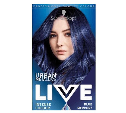 Schwarzkopf – Live Urban Metallics Blue Mercury U67 farba trwała do włosów SK LIVE Farba do włosów (1 szt.)