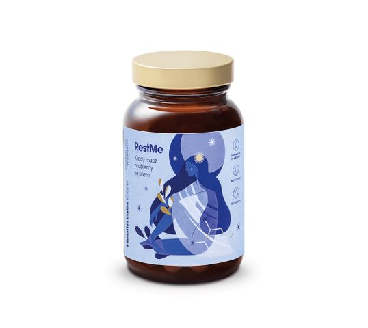 HealthLabs RestMe suplement diety wspierający sen (60 kapsułek)