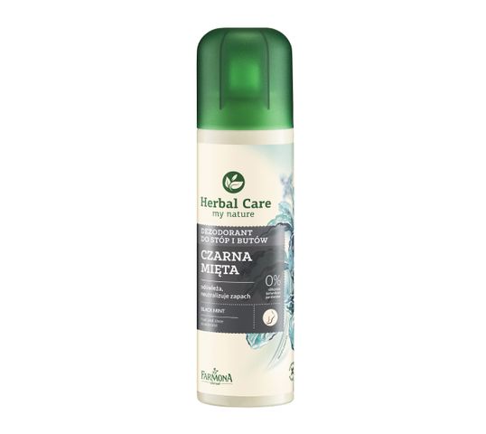 Herbal Care dezodorant do stóp i butów czarna mięta (150 ml)