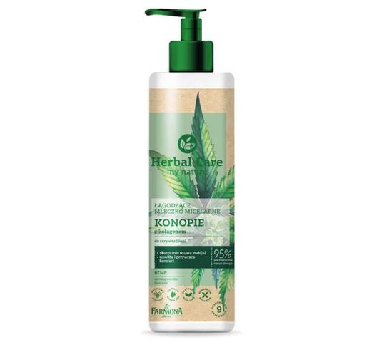 Herbal Care Łagodzące Mleczko micelarne Konopie (400 ml)