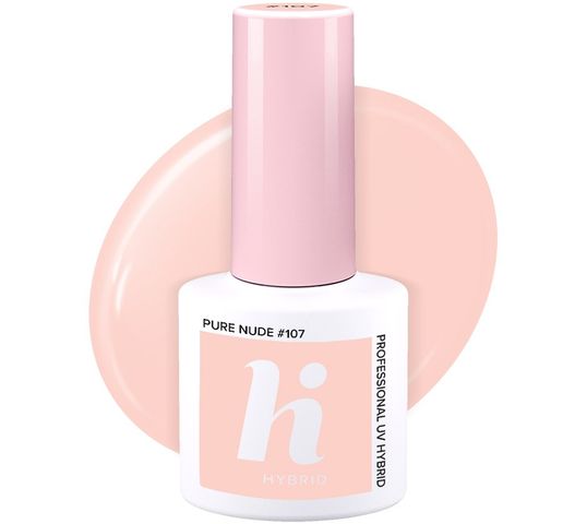 Hi Hybrid Hi Date lakier hybrydowy 107 Pure Nude 5 ml