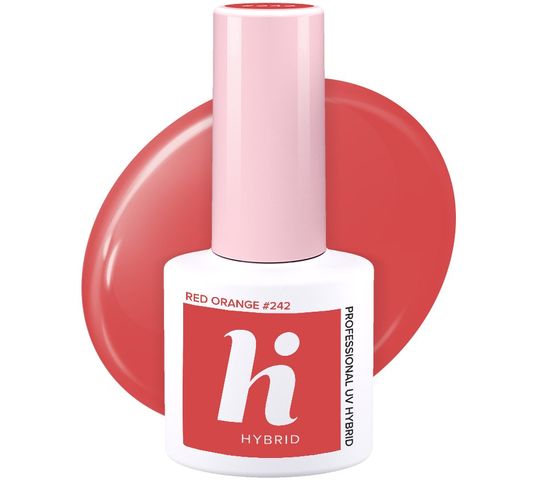 Hi Hybrid Hi Date lakier hybrydowy 242 Red Orange 5 ml