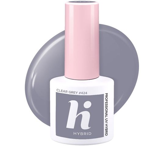 Hi Hybrid Hi Date lakier hybrydowy 424 Clear Grey 5 ml