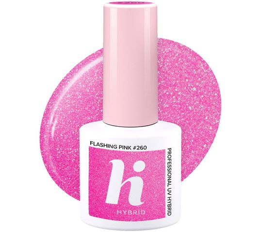 Hi Hybrid Hi Party lakier hybrydowy 260 Flashing Pink 5 ml