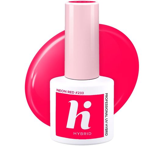 Hi Hybrid Hi Sport lakier hybrydowy 233 Neon Red 5 ml