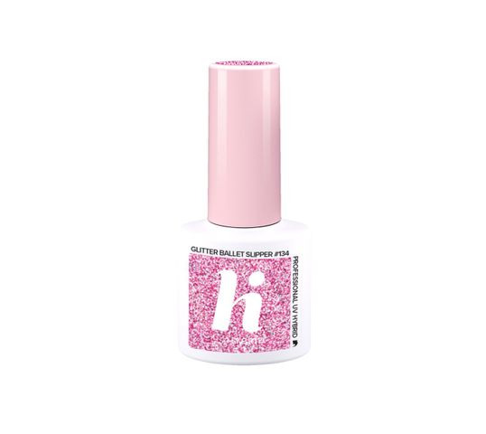 Hi Hybrid Lakier hybrydowy 134 Glitter Ballet Slipper- Ballerina (5 ml)