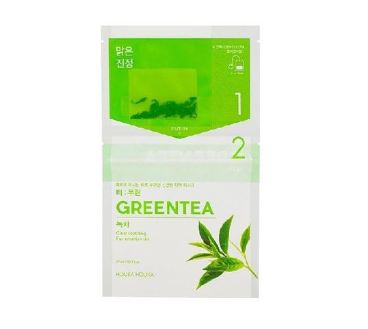 HOLIKA HOLIKA Tea Brewed Mask Sheet dwuskładnikowa maseczka w płachcie do twarzy Green Tea 27ml
