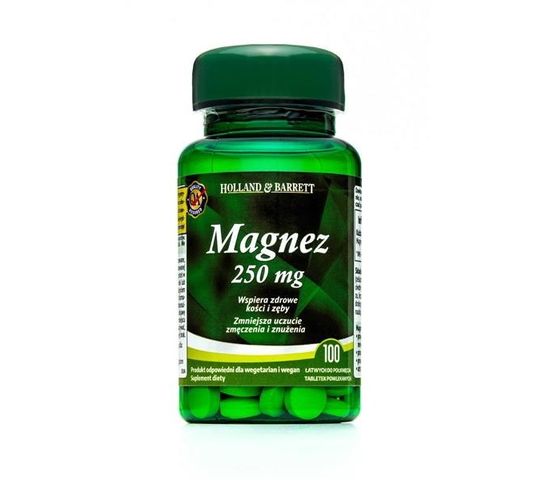 Holland & Barrett Magnez 250mg suplement diety 100 tabletek