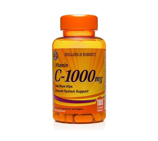 Holland & Barrett Witamina C 1000mg z dziką różą suplement diety 100 kapletek