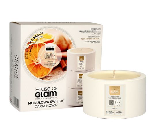 House Of Glam Modułowa Świeca zapachowa Orange Spieces 200 g