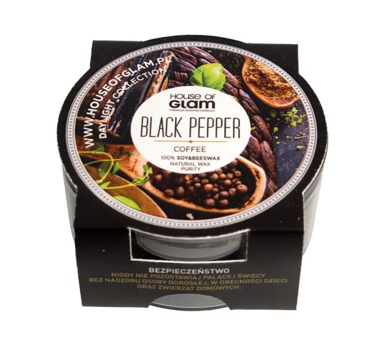 House Of Glam Świeca zapachowa mini Black Pepper & Coffee 45 g