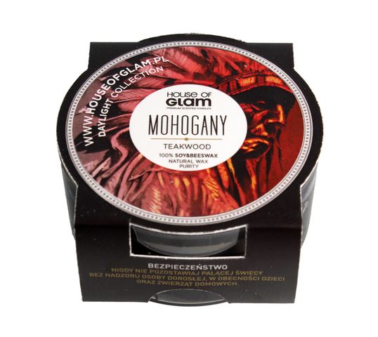 House Of Glam Świeca zapachowa mini Mohogany & Teakwood  45g