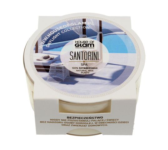 House Of Glam Świeca zapachowa mini Santorini Spa 45 g