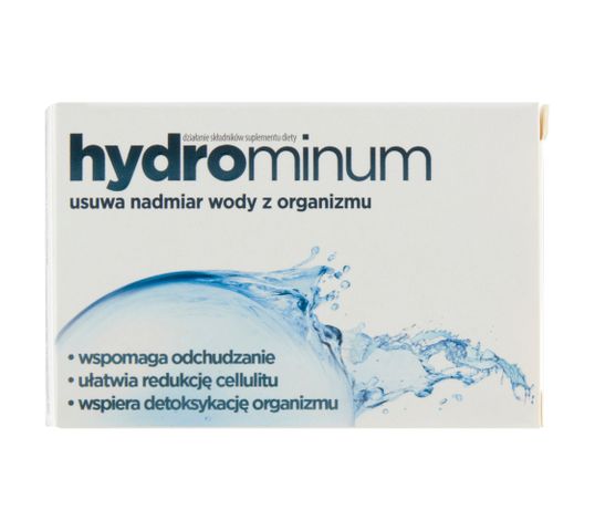 Hydrominum Suplement diety usuwający nadmiar wody z organizmu 30 tabletek