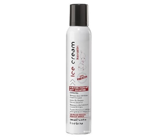 Inebrya Ice Cream Keratin Instant Dry Shampo suchy szampon do włosów (200 ml)