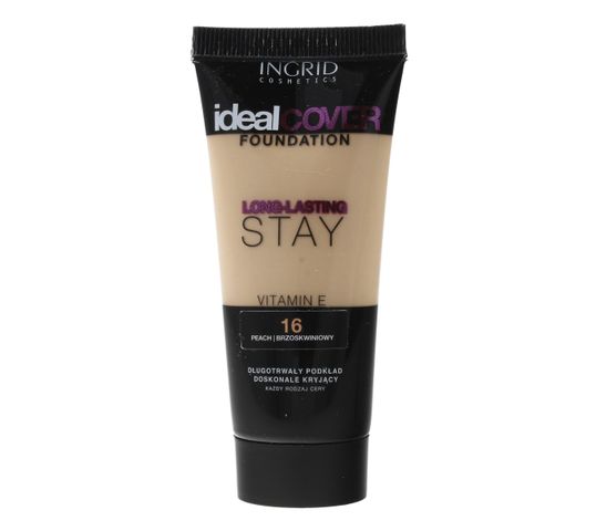 Ingrid Ideal Cover Long-Lasting Stay podkład nr 16 Peach (30 ml)