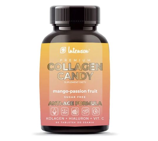 Intenson Collagen Candy suplement diety o smaku mango-marakuja 60 tabletek do ssania