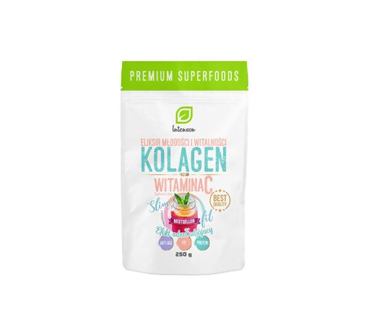 Intenson Kolagen + Witamina C suplement diety efekt odmładzający (250 g)
