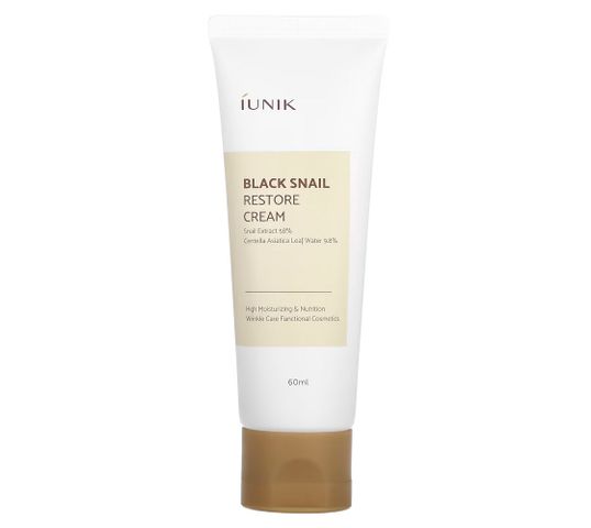 iUNIK Black Snail Restore Cream przeciwstarzeniowy krem regenerujący 60ml