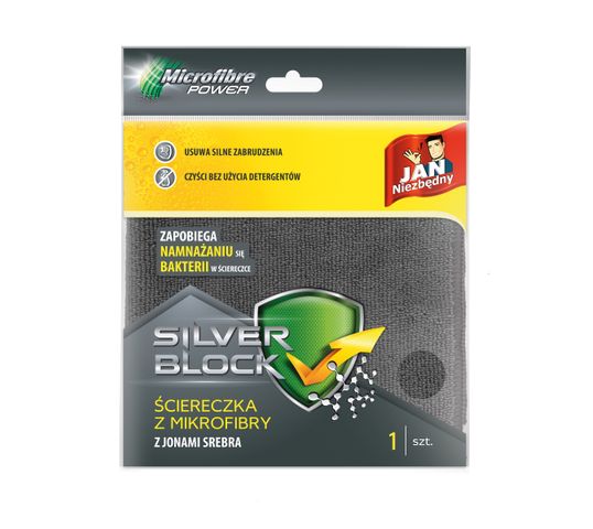 Jan Niezbędny Silver Block Ściereczka z mikrofibry z jonami srebra (1 szt.)