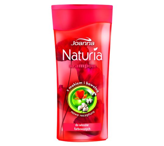 Joanna Naturia szampon do włosów farbowanych mak i bawełna 200 ml