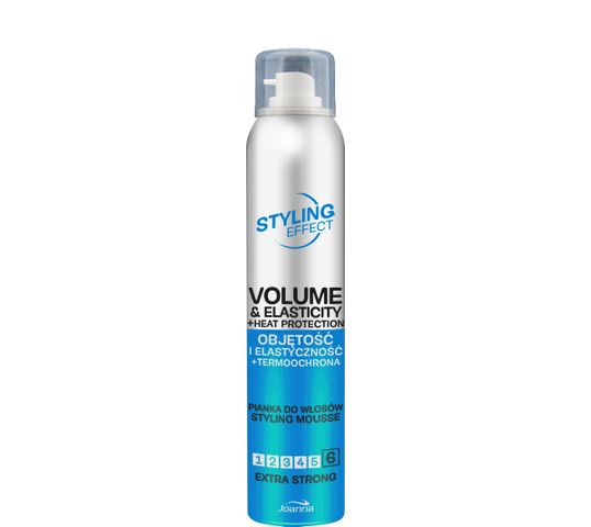 Joanna – Styling Effect Pianka do włosów objętość i elastyczność+termoochrona extra strong (150 ml)