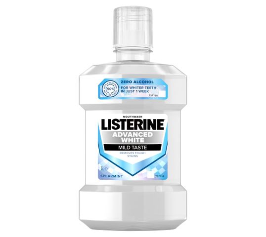 Listerine Advanced White płyn do płukania jamy ustnej Mild Taste 1000ml
