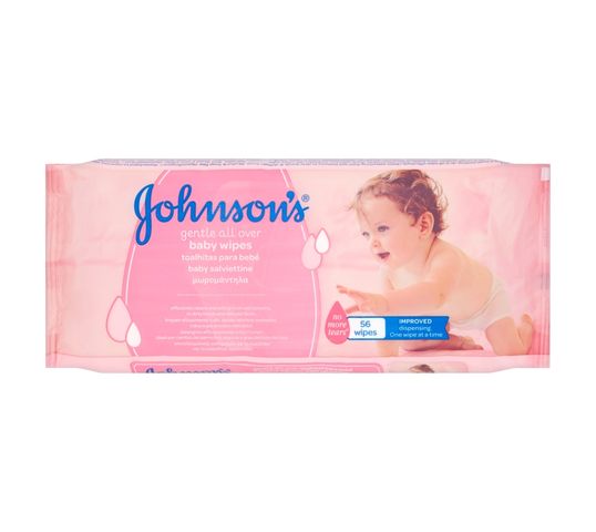 Johnson's Baby Gentle All Over Baby Wipes łagodne chusteczki oczyszczające 56szt