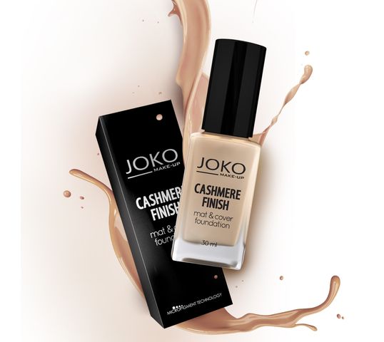 Joko Cashmere Finish Mat & Cover Foundation podkład do twarzy J153 Golden beige 30 ml