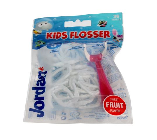 Jordan Kids Flosser Nici dentystyczne dla dzieci 5+ 1 op. - 36 szt.